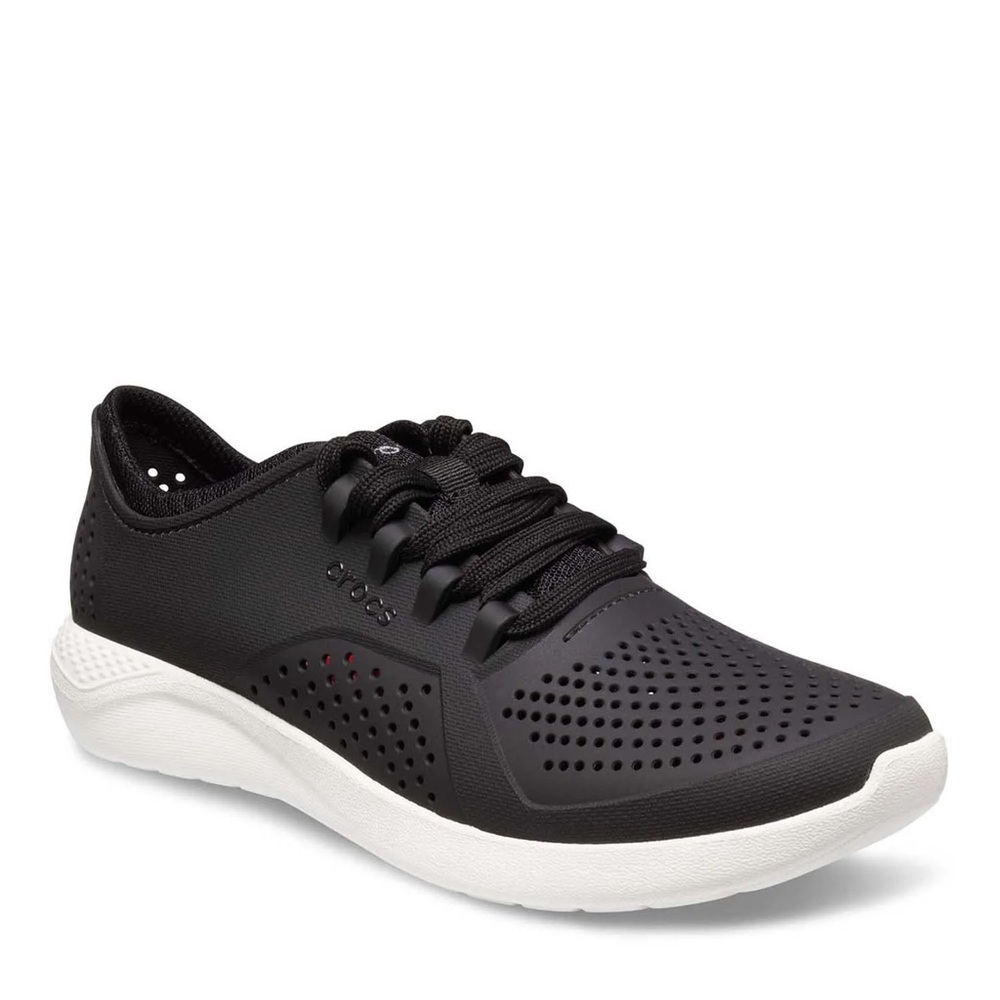 CROCS Black and White Athletic Shoes